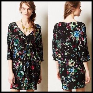 🆕 {Anthropologie} Maeve Petal Palette Floral Dolman Sleeve Dress